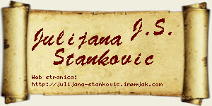 Julijana Stanković vizit kartica